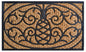 18" X 30" Brown and Black Rubber Pineapple Outdoor Door Mat