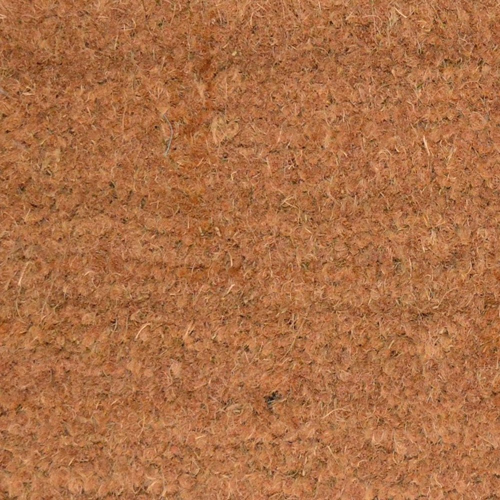 18" X 30" Brown and Black Coir Scrollwork Outdoor Door Mat