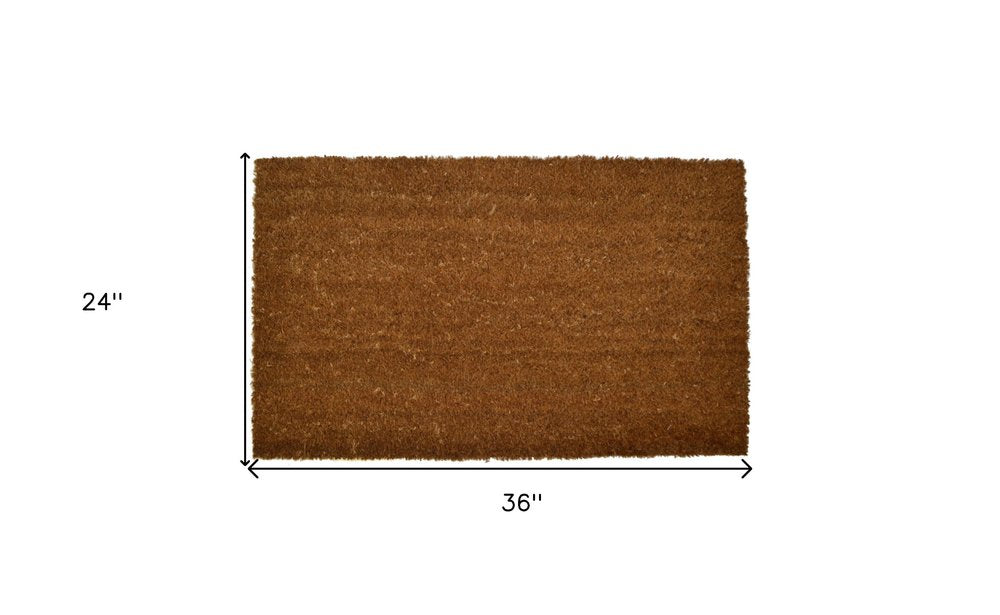 24" X 36" Brown Coir Outdoor Door Mat