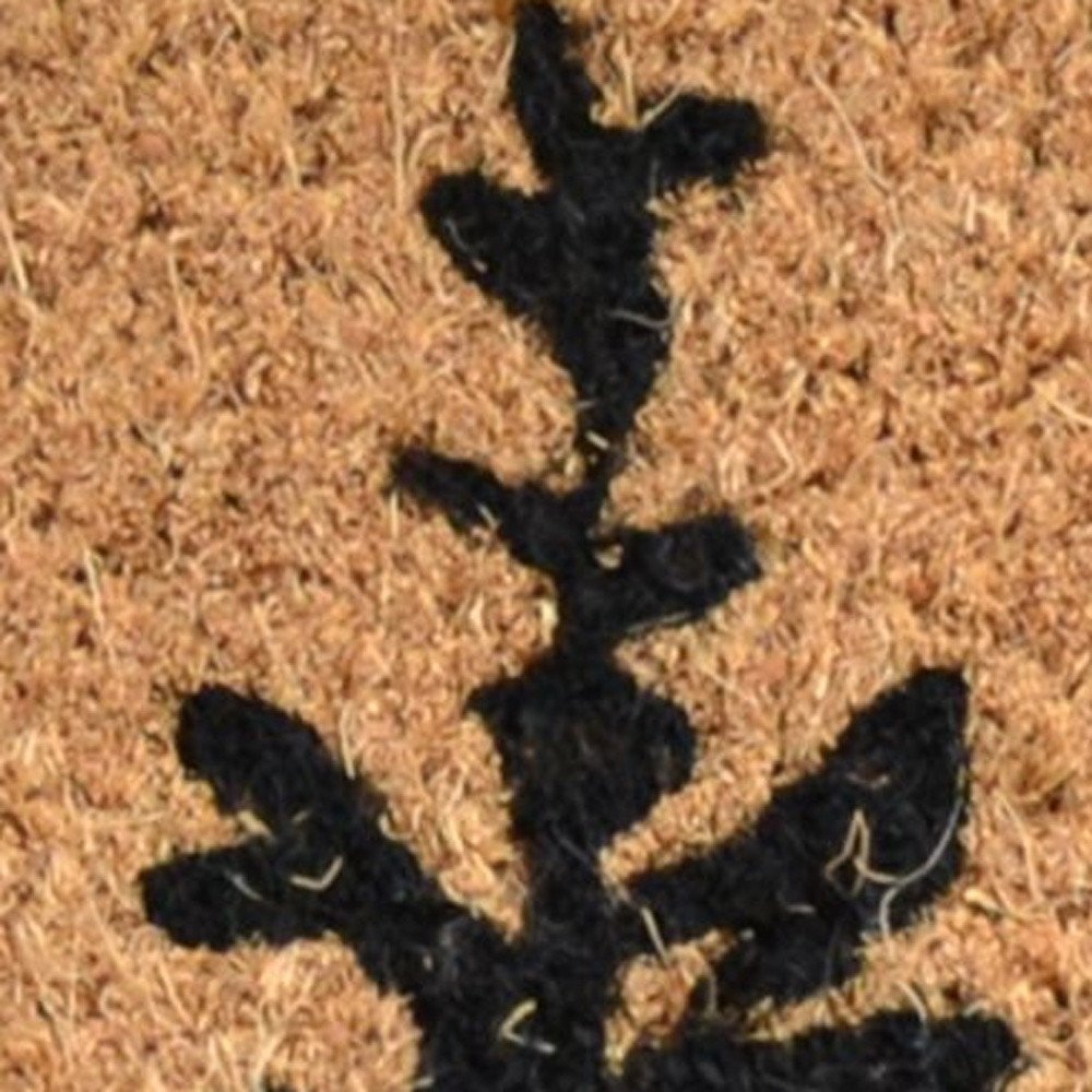 18" X 30" Brown And Black Bear Outdoor Coir Door Mat