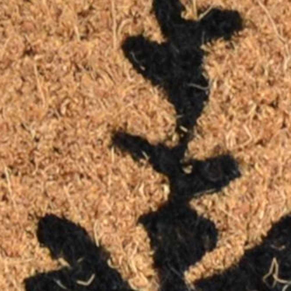 18" X 30" Brown And Black Bear Outdoor Coir Door Mat