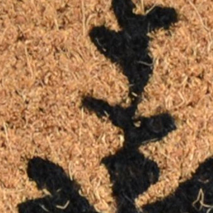 18" X 30" Brown And Black Bear Outdoor Coir Door Mat
