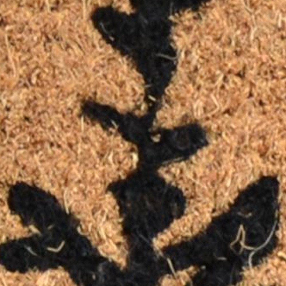 18" X 30" Brown And Black Bear Outdoor Coir Door Mat