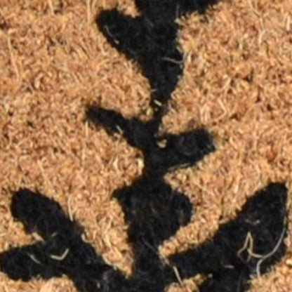 18" X 30" Brown And Black Bear Outdoor Coir Door Mat