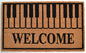 18" X 30" Brown and Black Coir Welcome Outdoor Door Mat