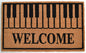 18" X 30" Brown and Black Coir Welcome Outdoor Door Mat