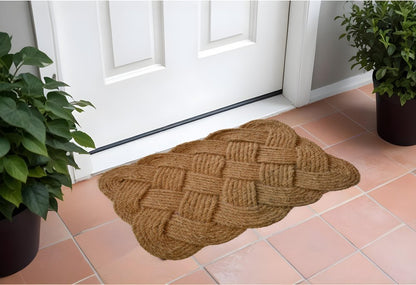 18" X 30" Brown Coir Weave Outdoor Door Mat