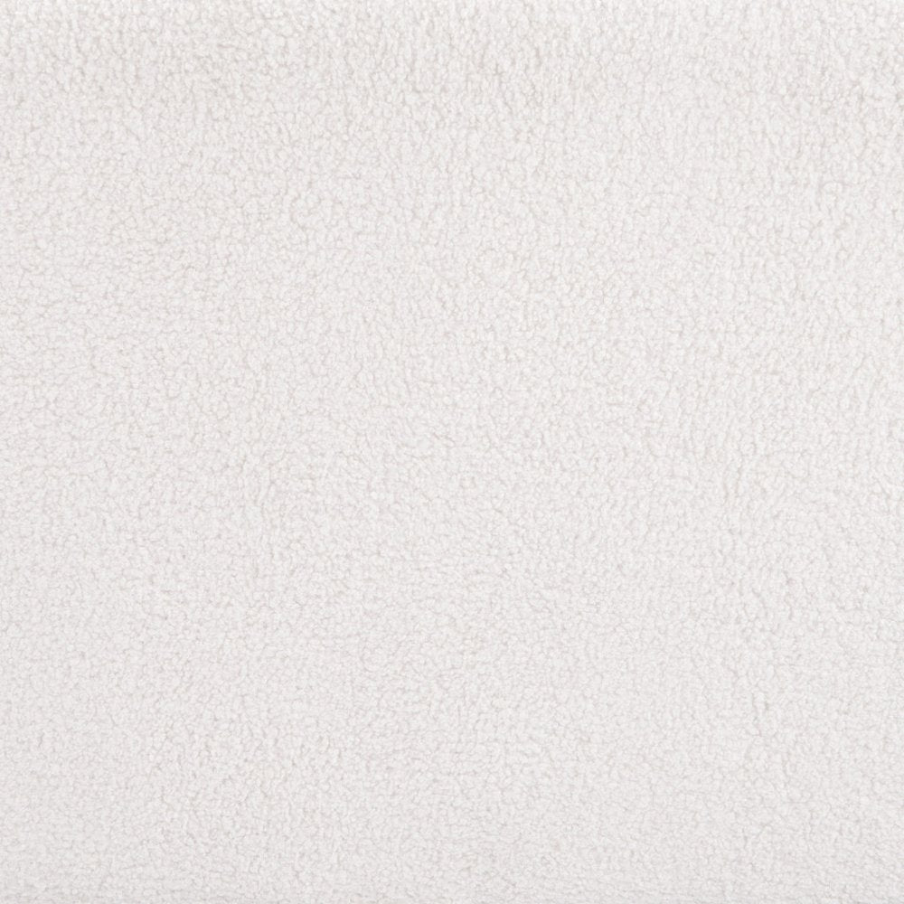 26" Ivory And Black Faux Shearling And Upholstered Arm Chair