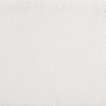 26" Ivory And Black Faux Shearling And Upholstered Arm Chair