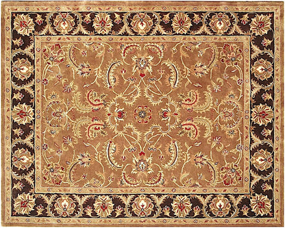 5' X 8' Brown Oriental Hand Tufted Non Skid Area Rug