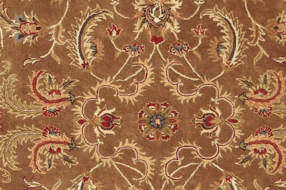 5' X 8' Brown Oriental Hand Tufted Non Skid Area Rug