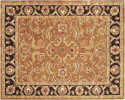 5' X 8' Brown Oriental Hand Tufted Non Skid Area Rug
