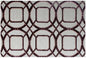 5' X 8' Silver Abstract Geometric Hand Tufted Non Skid Area Rug