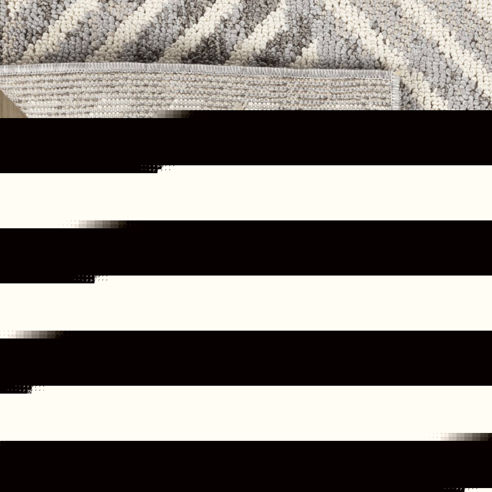 8' X 11' Gray and Beige Abstract Distressed Area Rug
