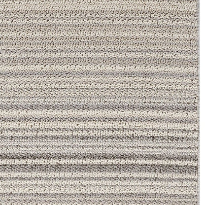 8' Gray And Beige Abstract Distressed Runner Rug