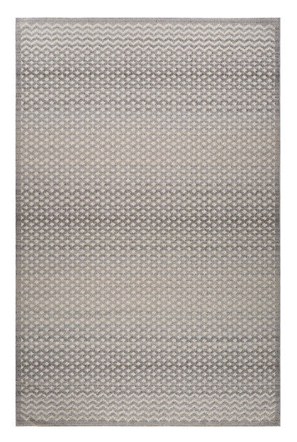 4' X 6' Gray and Beige Moroccan Distressed Area Rug