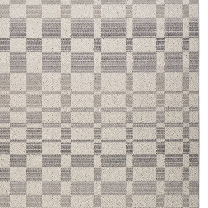 5' X 8' Gray and Beige Moroccan Distressed Area Rug