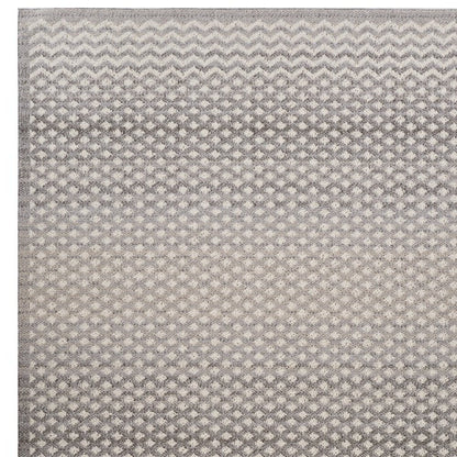 7' X 10' Gray and Beige Moroccan Distressed Area Rug