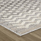 8' X 11' Gray and Beige Moroccan Distressed Area Rug