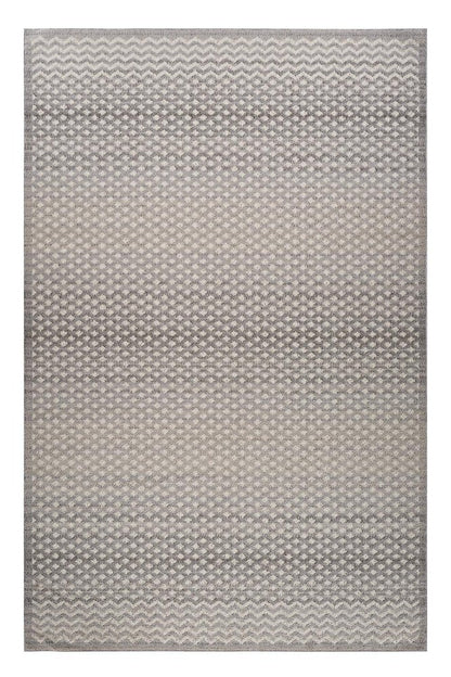 8' X 11' Gray and Beige Moroccan Distressed Area Rug