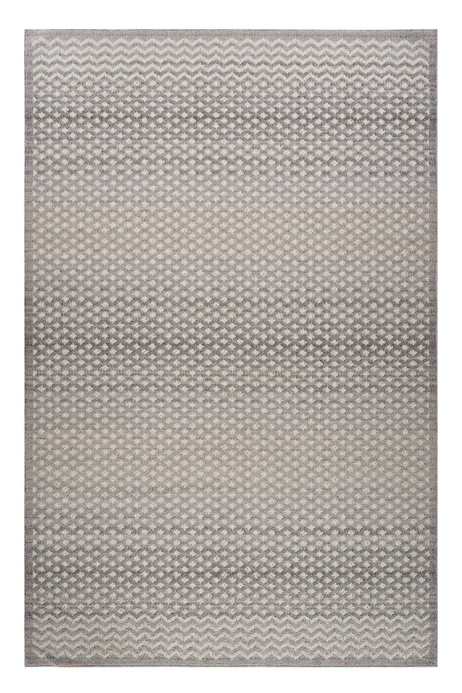 8' X 11' Gray and Beige Moroccan Distressed Area Rug