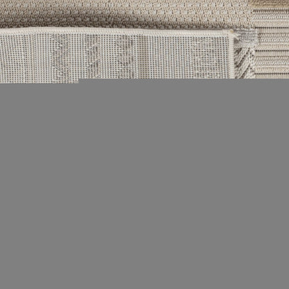 7' X 10' Gray and Beige Abstract Distressed Area Rug