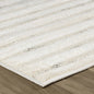 2' X 5' Cream and Beige Abstract Distressed Area Rug