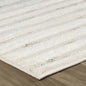 2' X 5' Cream and Beige Abstract Distressed Area Rug