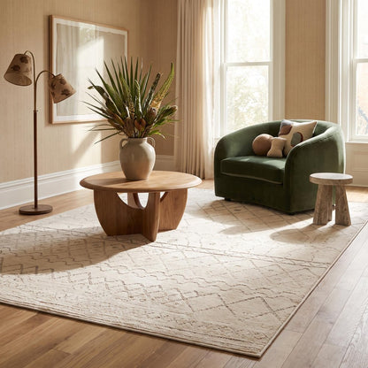 4' X 6' Gray and Beige Abstract Distressed Area Rug