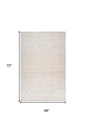 4' X 6' Gray and Beige Abstract Distressed Area Rug