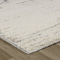 4' X 6' Gray and Cream Abstract Distressed Area Rug