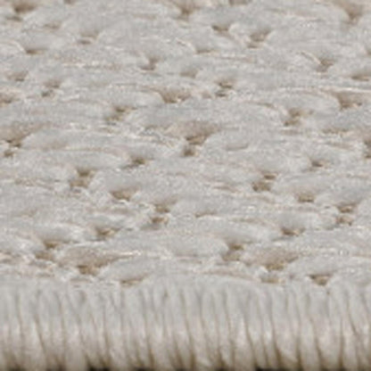 4' X 6' Cream and Beige Geometric Distressed Area Rug
