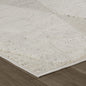 5' X 8' Cream and Beige Geometric Distressed Area Rug