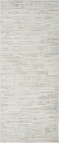2' X 5' Gray and Beige Geometric Distressed Area Rug