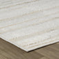 2' X 5' Gray and Beige Geometric Distressed Area Rug