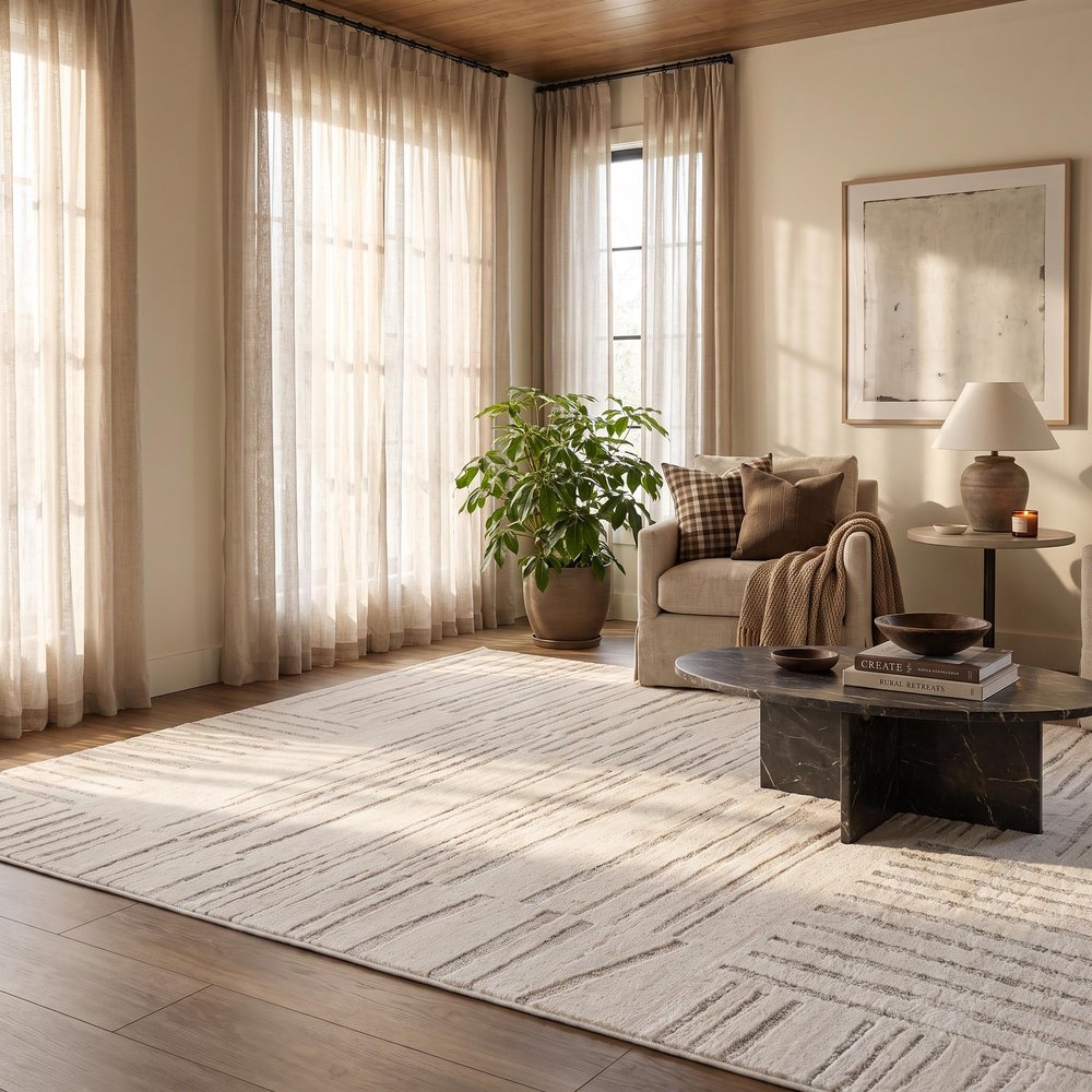 4' X 6' Gray and Beige Geometric Distressed Area Rug