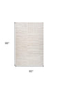 5' X 8' Gray and Beige Geometric Distressed Area Rug