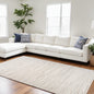 7' X 10' Gray and Beige Geometric Distressed Area Rug