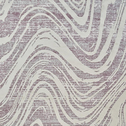 4' X 6' Beige and Purple Abstract Distressed Area Rug