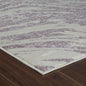 4' X 6' Beige and Purple Abstract Distressed Area Rug