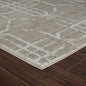 8' X 11' Beige and Brown Abstract Distressed Area Rug