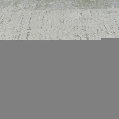 4' X 6' Beige and Green Abstract Distressed Area Rug