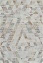 4' X 6' Beige and Brown Abstract Distressed Area Rug