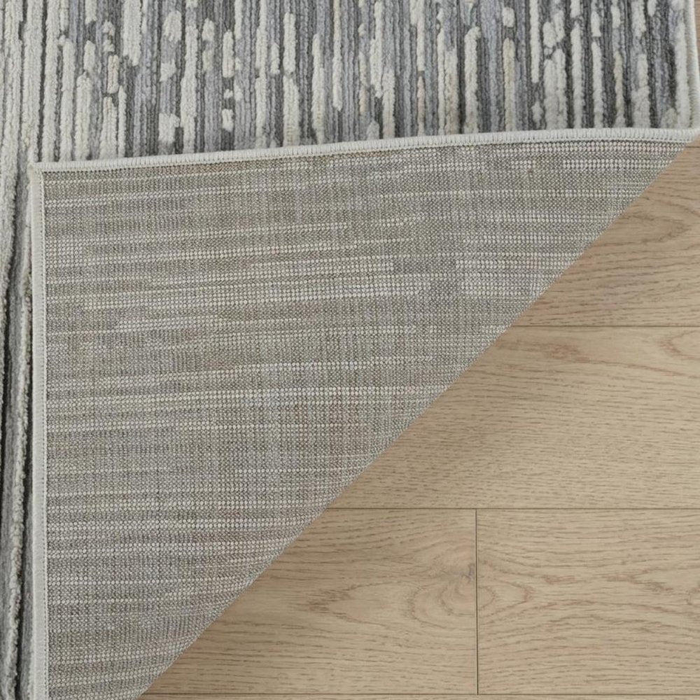 4' X 6' Beige and Brown Abstract Distressed Area Rug