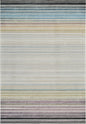 4' X 6' Beige and Blue Abstract Distressed Area Rug