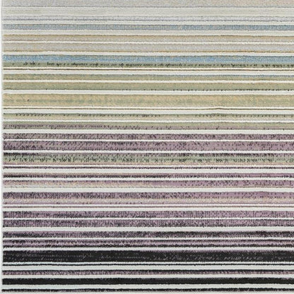 5' X 8' Beige and Blue Abstract Distressed Area Rug