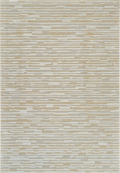 4' X 6' Beige and Brown Abstract Distressed Area Rug
