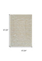 4' X 6' Beige and Brown Abstract Distressed Area Rug