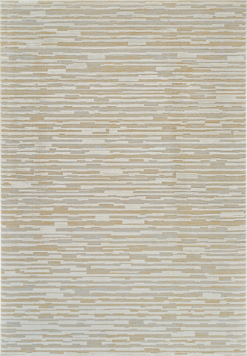 5' X 8' Beige and Brown Abstract Distressed Area Rug