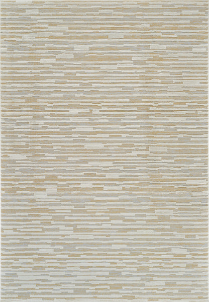 5' X 8' Beige and Brown Abstract Distressed Area Rug